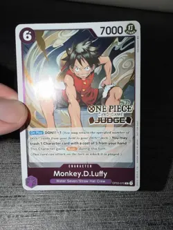 Carte One Piece Monkey.D.Luffy OP03-070 JUDGE Foil English Card - Image 3