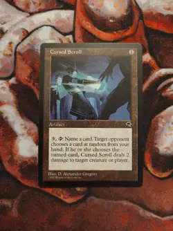 Cursed Scroll Tempest TMP MTG Magic the Gathering 1st Edition Reserved List - Image 1