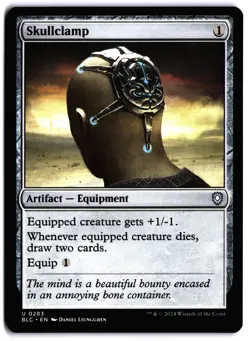 Skullclamp NM BLC Commander: Bloomburrow MTG - Image 1