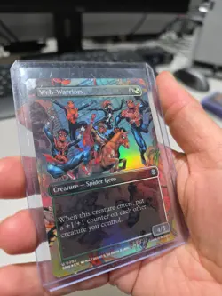 Web-Warriors (Borderless) Marvel's Spider-Man Foil MTG Magic The Gathering NM - Image 3