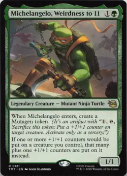 Michelangelo Weirdness to 11 R Teenage Mutant Ninja Turtles 121 LP MTG - Image 1