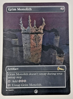 Grim Monolith - MTG Magic Dual Sided Custom Alt Art for EDH/ cEDH, Playtest Card - Image 1