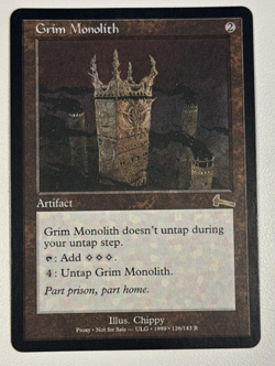 Grim Monolith - MTG Magic Dual Sided Custom Alt Art for EDH/ cEDH, Playtest Card - Image 2