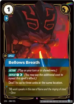 Bellows Breath [SFD - 080/221] - NM [Foil] TCG Riftbound - Image 1