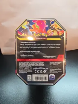 Sealed Pokemon TCG Mega Charizard X EX Tin 4 Booster Packs & Charizard Promo - Image 4