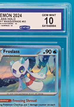 Froslass 053/167 Pokemon TCG Twilight Masquerade Holo Rare 2024 CCG 10 GEM Mint - Image 3