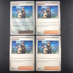 Pokemon TCG 4x Cassiopeia Shrouded Fable 56/64 Reverse Holo & Regular Playset NM - Image 2