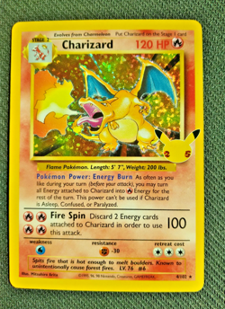 Pokemon TCG Celebrations Charizard 4/102 Holo Rare from 25th Anniversary Set - Image 2