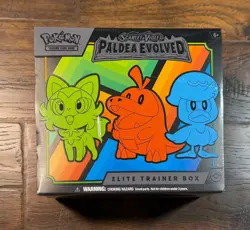 Pokemon TCG Scarlet & Violet Paldea Evolved Elite Trainer Box ETB Sealed CUT BOX - Image 1