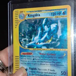 2002 POKEMON CARD KINGDRA H14/H32 AQUAPOLIS E READER SERIES SWIRL MP - Image 5