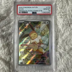 Pokemon TCG Sv: Scarlet & Violet Promo Eevee Holo #173 PSA 10 - Image 1