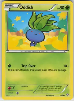 Pokemon TCG Oddish Common XY - Ancient Origins 1/98 - Image 1