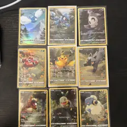 Pokemon Crown Zenith Galarian Gallery Set Of 9 GG26-GG34 Pikachu Complete Art NM - Image 1