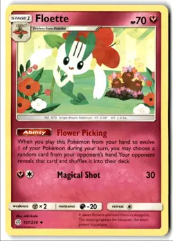 2019 Sun & Moon - Cosmic Eclipse Floette b Stage 1/Uncommon #151 - Image 1