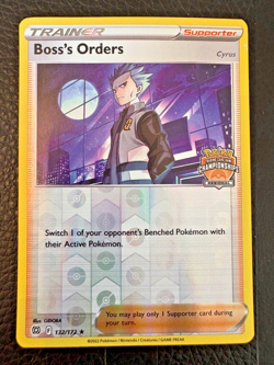 Pokemon Boss’s Orders Cyrus 132/172 - Regional Championship Promo - Image 1