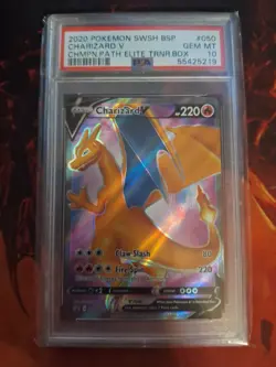 Pokemon Charizard V SWSH050 Black Star Promo Holo PSA 10 - Pokemon TCG - Image 1