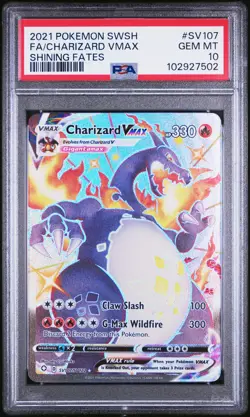 Charizard Vmax SV107/072 Shining Fates Pokemon PSA 10 *502 - Image 1
