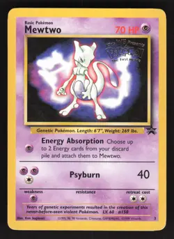 Mewtwo 3 Pokemon TCG WoTC Promo MP - Image 1