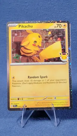 Pikachu 051/162 Pokemon Day 2026 Stamp Cosmos Holo Promo NM Mint 1 - Image 2