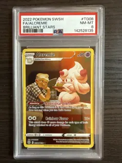 Alcremie TG08/TG30 Full Art 2022 Pokemon SWSH Brilliant Stars PSA 8 NM-MT - Image 1