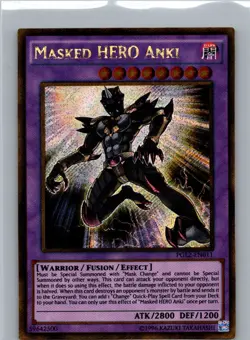 Masked HERO Anki Secret Rare Premium Gold: Return of the Bling PGL2-EN011 LP-NM - Image 1
