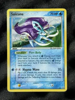 Suicune 030 Holo Rare Nintendo Black Star Promos - Pokemon Card - PLAYED Swirl - Image 1