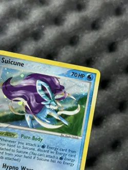 Suicune 030 Holo Rare Nintendo Black Star Promos - Pokemon Card - PLAYED Swirl - Image 3