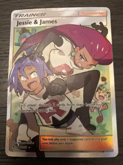 Jessie & James 68/68 Hidden Fates Full Art Trainer Pokemon Card NM+ Pack Fresh - Image 1