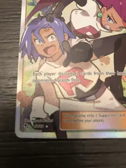 Jessie & James 68/68 Hidden Fates Full Art Trainer Pokemon Card NM+ Pack Fresh - Image 2
