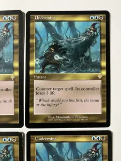 Magic The Gathering MTG Undermine X4 Cards Invasion Regular Rare - Image 3