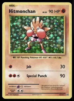 Pokemon Cards Hitmonchan 62/108 Holo Evolutions Holo Rare NM - Image 1