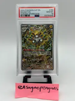 2024 Pokemon SVP EN Magneton Surging Sparks ETB Promo Card #159 PSA 10 GEM MINT - Image 1