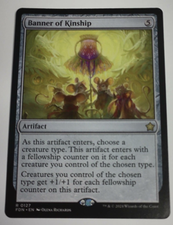 MTG FDN: Banner of Kinship Artifact Foundations Regular Rare Card 0127 - Image 1