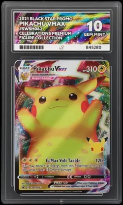 ACE 10 Pikachu Vmax Celebrations Premium Promo SWSH062 Ace Label Graded Card - Image 3