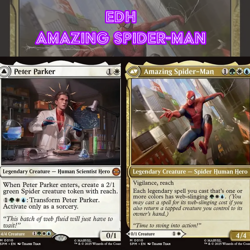 EDH - Amazing Spider-Man Hero Tribal, MTG Commander Deck, Marvel, Bracket 2 - Image 1
