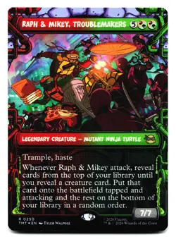 Raph & Mikey, Troublemakers (Showcase) #250 Teenage Mutant Ninja Turtles Foil - Image 1