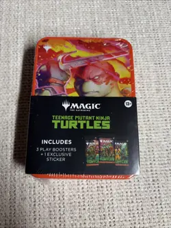 Magic: The Gathering TMNT Play Booster Tin with Exclusive Sticker - Image 1