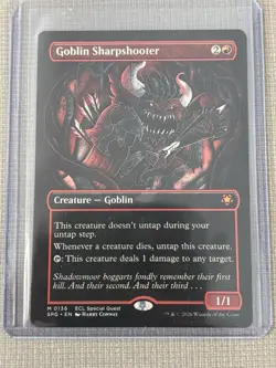 Goblin Sharpshooter (Borderless) Special Guests Regular NM Lorwyn eclipsed 0136 - Image 1
