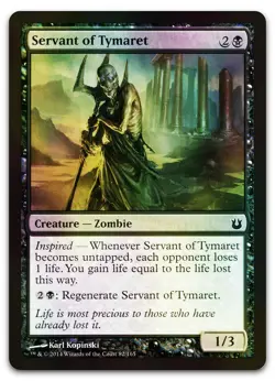 Servant of Tymaret #82 (Foil) (NM) Born of the Gods BNG Magic MTG - Image 1