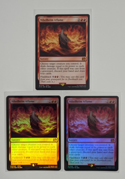 Magic MTG Final Fantasy Nibelheim Aflame x2 Foil x1 Regular Mythic Rare - Image 1