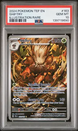 Shiftry # 163/162 IR | Pokemon TCG - 2024 Temporal Forces | PSA 10 GEM MT - Image 1