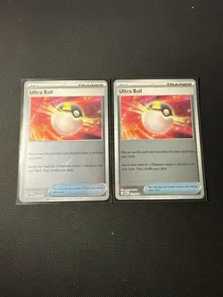 Pokemon TCG x2 Ultra Ball 131/132 Common Reverse Holo - Mega Evolution - NM - Image 1