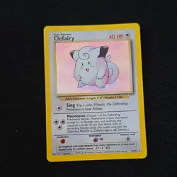 Pokemon TCG Clefairy Base Set 005/102 Holo Rare 40 HP 1999 - Image 1