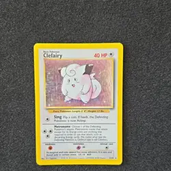 Pokemon TCG Clefairy Base Set 005/102 Holo Rare 40 HP 1999 - Image 4