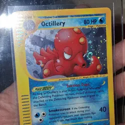 2002 POKEMON CARD OCTILLERY H20/H32 HOLO SWIRL E READER AQUAPOLIS SERIES MP GOOD - Image 2