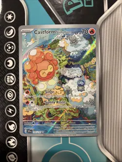 Castform 195/191 Illustration Rare 2024 SV Pokemon Surging Sparks - Image 1