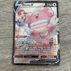 Pokemon Card Blissey V TG22/TG30 Silver Tempest Holo Ultra Rare Near Mint - Image 1