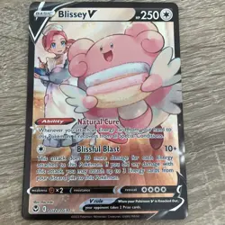 Pokemon Card Blissey V TG22/TG30 Silver Tempest Holo Ultra Rare Near Mint - Image 2