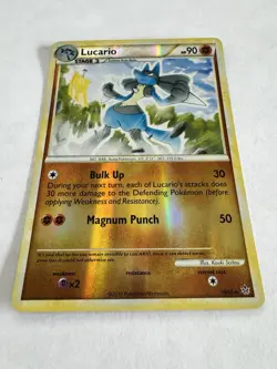Pokemon Lucario 19/95 Unleashed - Reverse Holo - 2010 LP - Image 2
