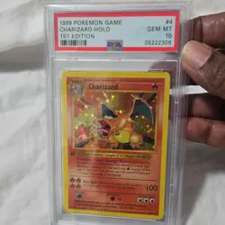 Pokemon Charizard 1st Edition Holo Base Set Shadowless PSA 10 004/102 - Image 3